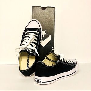 Converse, Classic, Sneakers, Unisex, Women, Size 7.5, Men, Size 5.5, Black, Low